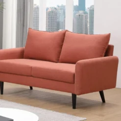 Canapé 2 Places En Tissu HALIA - Terracotta 8 Canapé 2 Places En Tissu HALIA - Terracotta -Promos Chesteris Boutique canape 393521