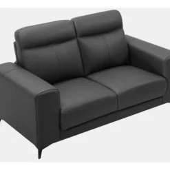 Canapé 2 Places En Cuir MONTANER - Noir 6 Canapé 2 Places En Cuir MONTANER - Noir -Promos Chesteris Boutique canape 394557