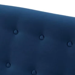 Canapé 2 Places En Velours Bleu Nuit SERTI II -Promos Chesteris Boutique canape 3956669