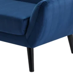 Canapé 2 Places En Velours Bleu Nuit SERTI II -Promos Chesteris Boutique canape 3956675