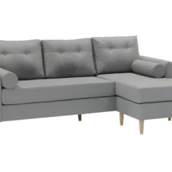 Canapé D'angle Réversible En Tissu FLEN - Gris Clair -Promos Chesteris Boutique canape 406527