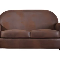 Canapé 2/3 Places Microfibre Aspect Cuir Vieilli Club VICTORY II -Promos Chesteris Boutique canape 4071