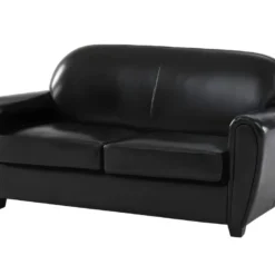 Canapé Club 2/3 Places En Cuir SIGURD - Noir -Promos Chesteris Boutique canape 428513