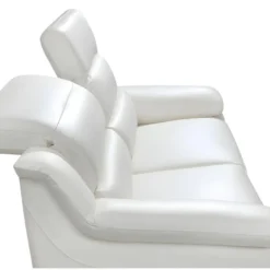 Canapé 3 Places Relax électrique En Cuir ARENA III - Ivoire -Promos Chesteris Boutique canape 433427