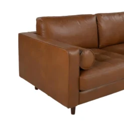 Canapé 3 Places 100% Cuir Supérieur VLADIMIR - Marron Vintage -Promos Chesteris Boutique canape 433903