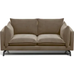 Canapé 2 Places En Velours KESTREL - Taupe De Pascal Morabito