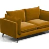 Canapé 2 Places En Velours KESTREL - Jaune Moutarde De Pascal Morabito