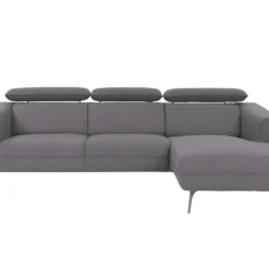 Canapé D'angle Fixe ALSENO - Gris - Angle Droit -Promos Chesteris Boutique canape 438851