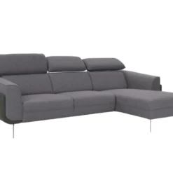 Canapé D'angle Fixe ALSENO - Gris - Angle Droit -Promos Chesteris Boutique canape 438855