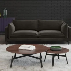 Canapé 3 Places KESTREL En Velours - Anthracite De Pascal Morabito 8 Canapé 3 Places KESTREL En Velours - Anthracite De Pascal Morabito -Promos Chesteris Boutique canape 440389