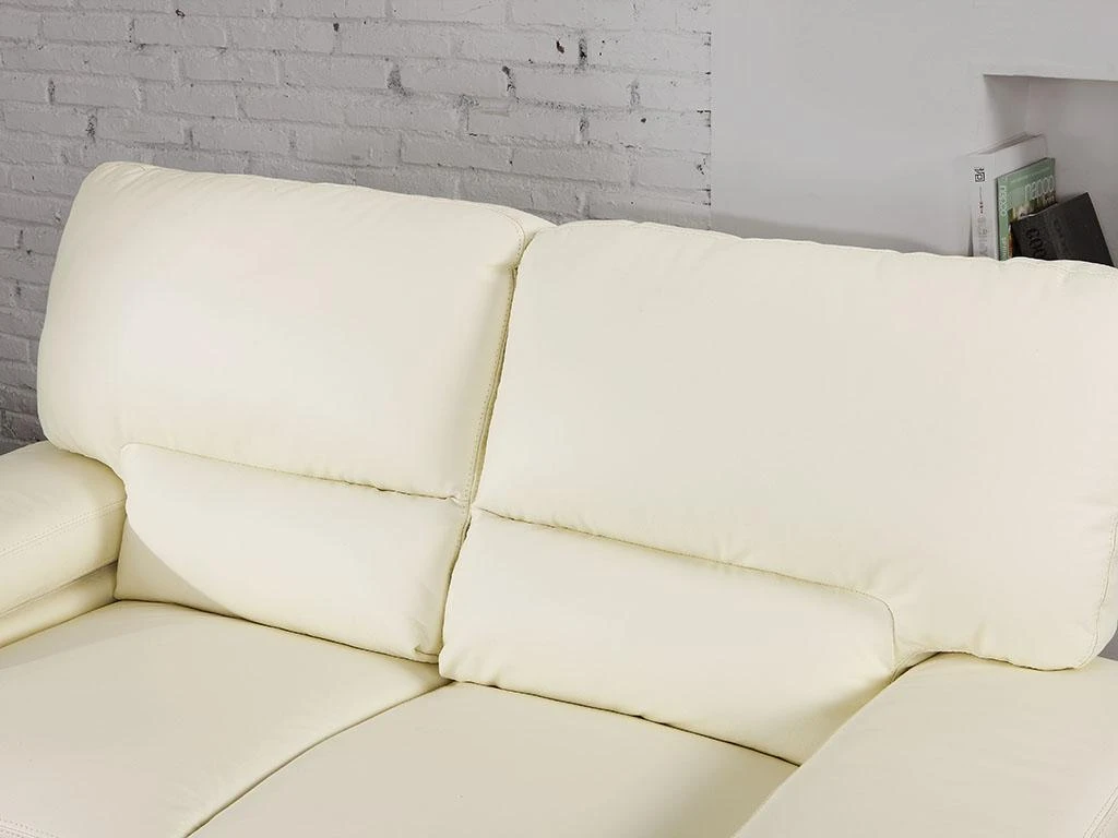 Canapé 2 Places En Cuir De Buffle Ivoire MIMAS II 4 Canapé 2 Places En Cuir De Buffle Ivoire MIMAS II – Image 4