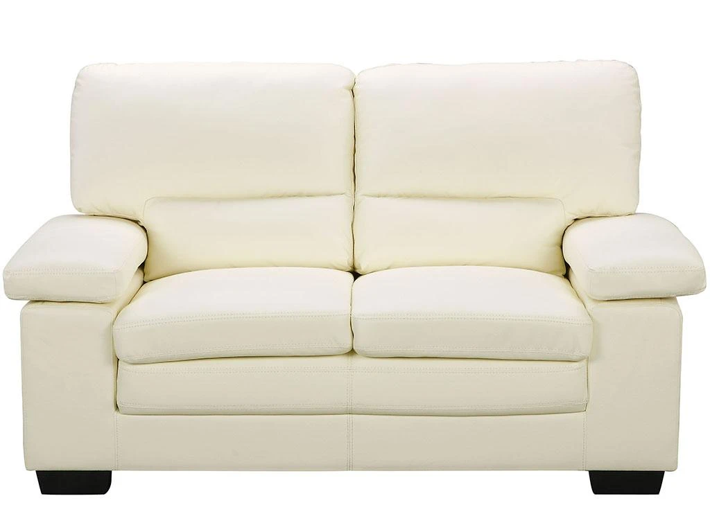 Canapé 2 Places En Cuir De Buffle Ivoire MIMAS II 6 Canapé 2 Places En Cuir De Buffle Ivoire MIMAS II – Image 6