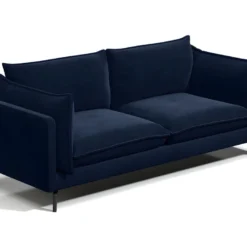 Canapé 3 Places KESTREL En Velours - Bleu Nuit De Pascal Morabito -Promos Chesteris Boutique canape 443131