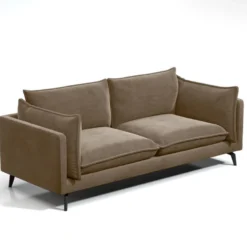 Canapé 3 Places En Velours KESTREL - Taupe De Pascal Morabito 7 Canapé 3 Places En Velours KESTREL - Taupe De Pascal Morabito -Promos Chesteris Boutique canape 443221