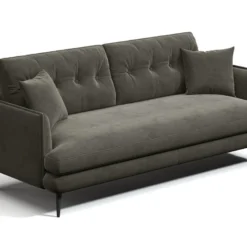 Canapé 3 Places En Velours GANESH - Anthracite 7 Canapé 3 Places En Velours GANESH - Anthracite -Promos Chesteris Boutique canape 443309