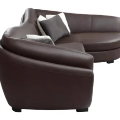 Canapé D'angle Cuir De Buffle 5 Places Et Pouf CAIPI - Marron - Angle Droit 14 Canapé D'angle Cuir De Buffle 5 Places Et Pouf CAIPI - Marron - Angle Droit -Promos Chesteris Boutique canape 448353