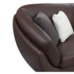 Canapé D'angle Cuir De Buffle 5 Places Et Pouf CAIPI - Marron - Angle Droit 15 Canapé D'angle Cuir De Buffle 5 Places Et Pouf CAIPI - Marron - Angle Droit -Promos Chesteris Boutique canape 448355