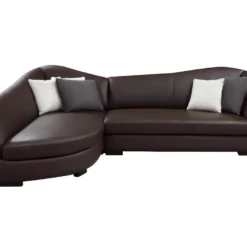 Canapé D'angle Cuir De Buffle 5 Places Et Pouf CAIPI - Marron - Angle Gauche 13 Canapé D'angle Cuir De Buffle 5 Places Et Pouf CAIPI - Marron - Angle Gauche -Promos Chesteris Boutique canape 448369