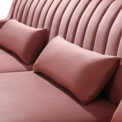 Canapé D'angle MEYREUIL En Velours - Vieux Rose - Angle Droit 12 Canapé D'angle MEYREUIL En Velours - Vieux Rose - Angle Droit -Promos Chesteris Boutique canape 448967