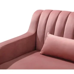 Canapé D'angle MEYREUIL En Velours - Vieux Rose - Angle Droit 11 Canapé D'angle MEYREUIL En Velours - Vieux Rose - Angle Droit -Promos Chesteris Boutique canape 448969