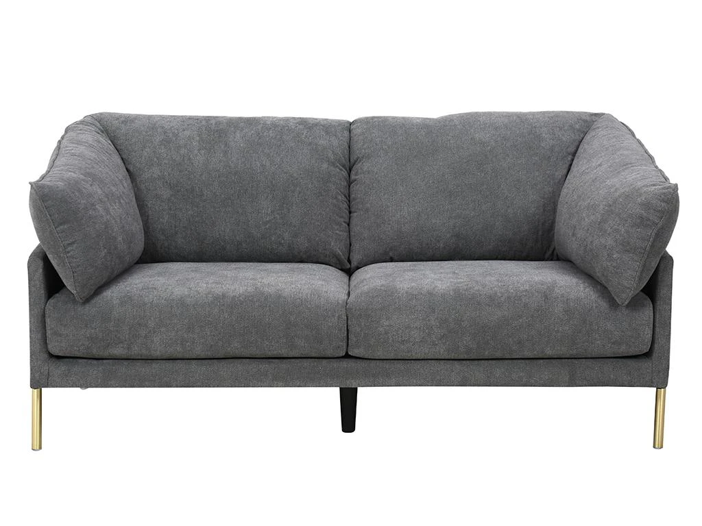 Canapé 2 Places En Tissu Gris SEDICO 8 Canapé 2 Places En Tissu Gris SEDICO – Image 8