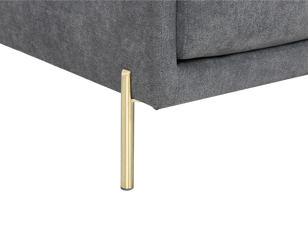 Canapé 2 Places En Tissu Gris SEDICO 7 Canapé 2 Places En Tissu Gris SEDICO – Image 7