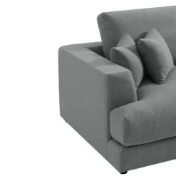 Canapé 4 Places En Tissu Gris Clair ASPAL -Promos Chesteris Boutique canape 4703561