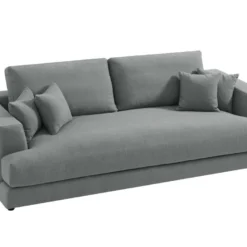 Canapé 4 Places En Tissu Gris Clair ASPAL -Promos Chesteris Boutique canape 4703589