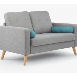 Canapé 2 Places TATUM En Tissu - Gris Chiné -Promos Chesteris Boutique canape 474053