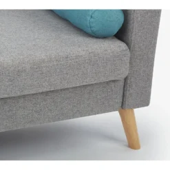 Canapé 2 Places TATUM En Tissu - Gris Chiné -Promos Chesteris Boutique canape 474059