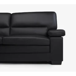 Canapé 3 Places En Cuir De Buffle Noir MIMAS 13 Canapé 3 Places En Cuir De Buffle Noir MIMAS -Promos Chesteris Boutique canape 474193