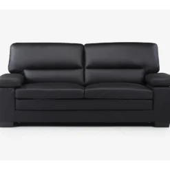 Canapé 3 Places En Cuir De Buffle Noir MIMAS 10 Canapé 3 Places En Cuir De Buffle Noir MIMAS -Promos Chesteris Boutique canape 474197