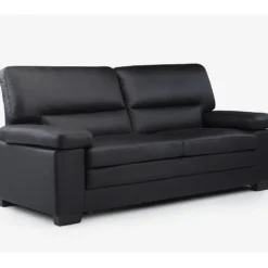 Canapé 3 Places En Cuir De Buffle Noir MIMAS 11 Canapé 3 Places En Cuir De Buffle Noir MIMAS -Promos Chesteris Boutique canape 474199