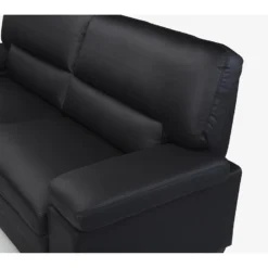 Canapé 3 Places En Cuir De Buffle Noir MIMAS 12 Canapé 3 Places En Cuir De Buffle Noir MIMAS -Promos Chesteris Boutique canape 474201