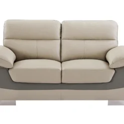 Canapé 2 Places En Cuir FRANCESCA - Taupe 13 Canapé 2 Places En Cuir FRANCESCA - Taupe -Promos Chesteris Boutique canape 479603