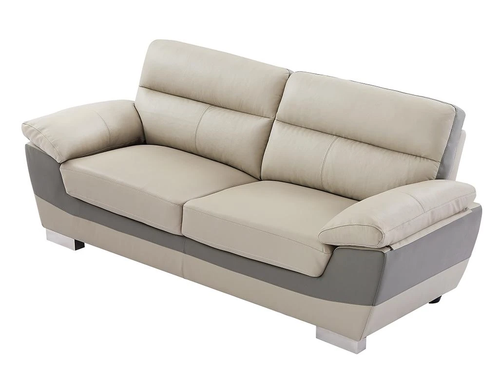 Canapé 3 Places En Cuir FRANCESCA - Taupe 9 Canapé 3 Places En Cuir FRANCESCA - Taupe – Image 9