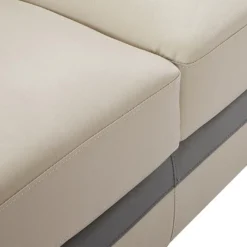 Canapé 3 Places En Cuir FRANCESCA - Taupe 15 Canapé 3 Places En Cuir FRANCESCA - Taupe -Promos Chesteris Boutique canape 479627