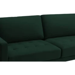 Canapé 3 Places En Velours Vert Sapin ESTELA 10 Canapé 3 Places En Velours Vert Sapin ESTELA -Promos Chesteris Boutique canape 4837485