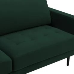 Canapé 3 Places En Velours Vert Sapin ESTELA 11 Canapé 3 Places En Velours Vert Sapin ESTELA -Promos Chesteris Boutique canape 4837487