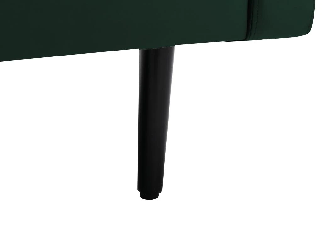 Canapé 3 Places En Velours Vert Sapin ESTELA 6 Canapé 3 Places En Velours Vert Sapin ESTELA – Image 6