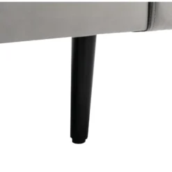 Canapé 3 Places En Velours Gris ESTELA -Promos Chesteris Boutique canape 4837531