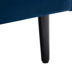 Canapé 3 Places En Velours Bleu ESTELA -Promos Chesteris Boutique canape 4837567