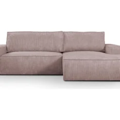 Canapé D'angle Convertible En Velours Côtelé Rose AMELIA De Pascal Morabito - Angle Droit 9 Canapé D'angle Convertible En Velours Côtelé Rose AMELIA De Pascal Morabito - Angle Droit -Promos Chesteris Boutique canape 487143