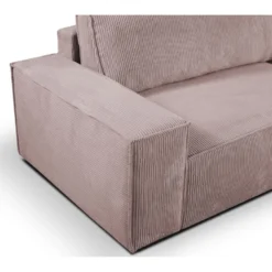 Canapé D'angle Convertible En Velours Côtelé Rose AMELIA De Pascal Morabito - Angle Droit 12 Canapé D'angle Convertible En Velours Côtelé Rose AMELIA De Pascal Morabito - Angle Droit -Promos Chesteris Boutique canape 487147