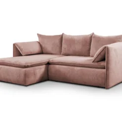 Canapé D'angle Convertible En Velours Côtelé Rose TEODORA De PASCAL MORABITO - Angle Gauche 9 Canapé D'angle Convertible En Velours Côtelé Rose TEODORA De PASCAL MORABITO - Angle Gauche -Promos Chesteris Boutique canape 488059