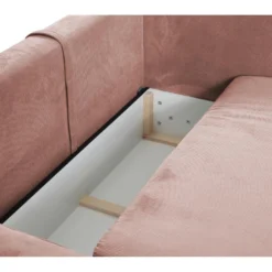 Canapé D'angle Convertible En Velours Côtelé Rose TEODORA De PASCAL MORABITO - Angle Gauche 12 Canapé D'angle Convertible En Velours Côtelé Rose TEODORA De PASCAL MORABITO - Angle Gauche -Promos Chesteris Boutique canape 488063