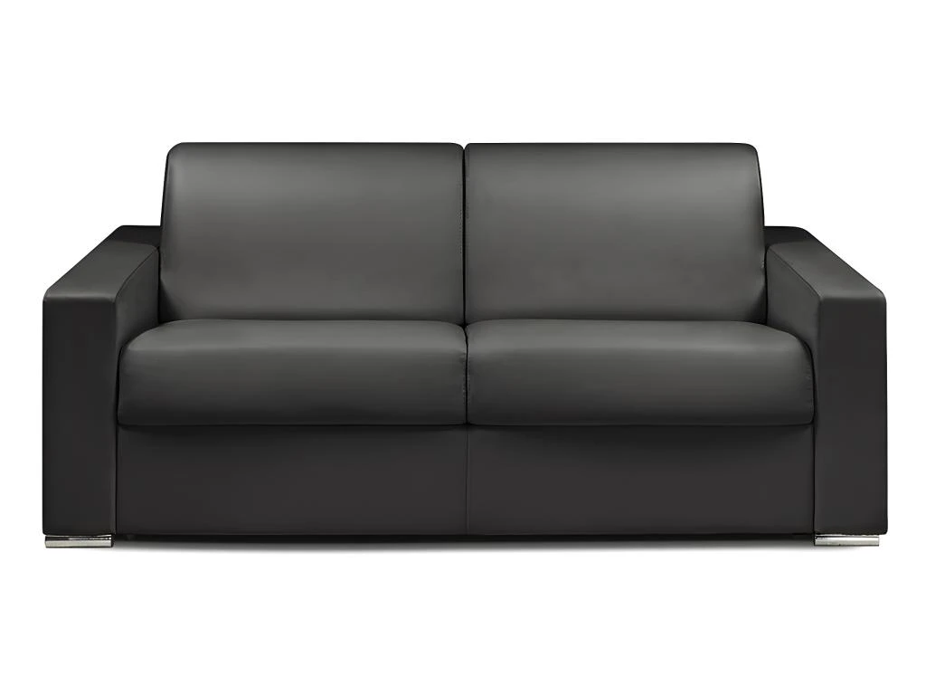 Canapé 3 Places Convertible Express En Simili CALITO - Noir - Couchage 140 Cm - Matelas 22 Cm Avec Mémoire De Forme DUNLOPILLO 1 Canapé 3 Places Convertible Express En Simili CALITO - Noir - Couchage 140 Cm - Matelas 22 Cm Avec Mémoire De Forme DUNLOPILLO