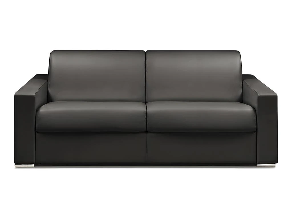 Canapé 4 Places Convertible Express En Simili CALITO - Noir - Couchage 160 Cm - Matelas 18 Cm 1 Canapé 4 Places Convertible Express En Simili CALITO - Noir - Couchage 160 Cm - Matelas 18 Cm