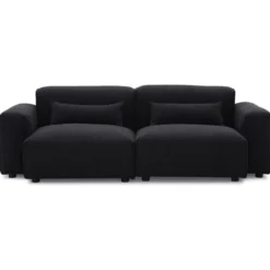 Canapé 3 Places En Tissu Sherpa Effet Peau De Mouton Noir MAGALI 9 Canapé 3 Places En Tissu Sherpa Effet Peau De Mouton Noir MAGALI -Promos Chesteris Boutique canape 4917443