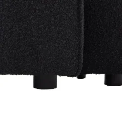 Canapé 3 Places En Tissu Sherpa Effet Peau De Mouton Noir MAGALI 12 Canapé 3 Places En Tissu Sherpa Effet Peau De Mouton Noir MAGALI -Promos Chesteris Boutique canape 4917445